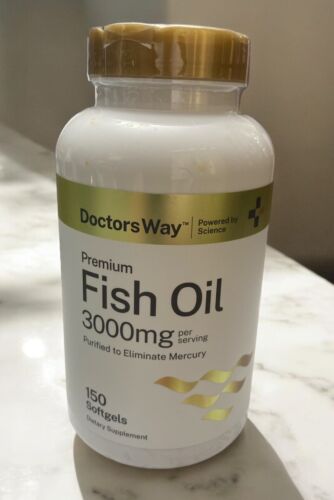 Fish Oil 3000mg | 150 Softgels | Premium Omega 3 Supplement | by Doctor's Way