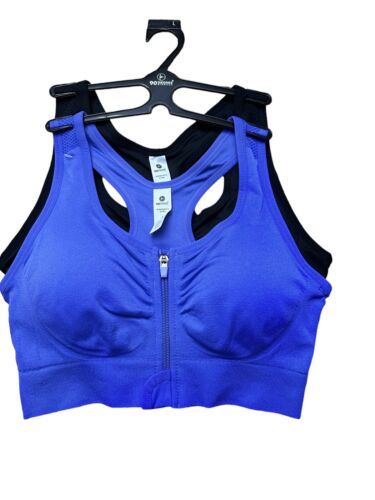 90 Degree By Reflex High Performance~ Full Support Sport  Bra Set-Two L MSRP$58