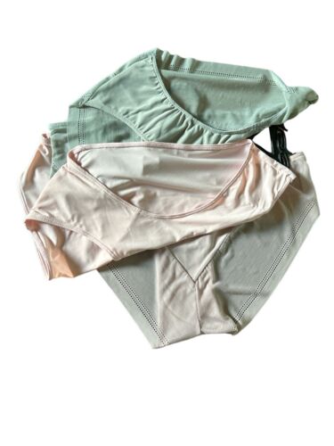 VINCE CAMUTO Women’s Panties Sz Large~ Pkg/3 Bikini Neutral Colors~Stretch Mesh