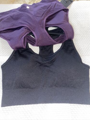 90 Degree By Reflex High Perform. Full Support Sport  Bra Set-Two XLarge MSRP$58