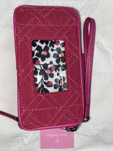 Vera Bradley RFID Smartphone Wristlet In Passion Pink MSRP $68