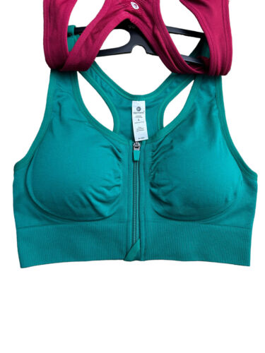 90 Degree By Reflex High Perform. Full Support Sport  Bra Set-Two Large MSRP$58