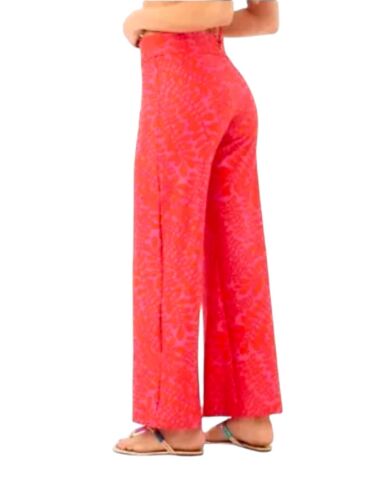 Trina Turk Bal Harbour Roll On CoverUp Pants L Bicolor Floral NWT~MSRP$168~CHIC