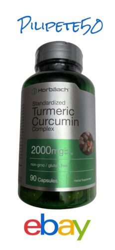 Turmeric Curcumin Complex 2000mg  HORBAACH 90 Capsules With Black Pepper