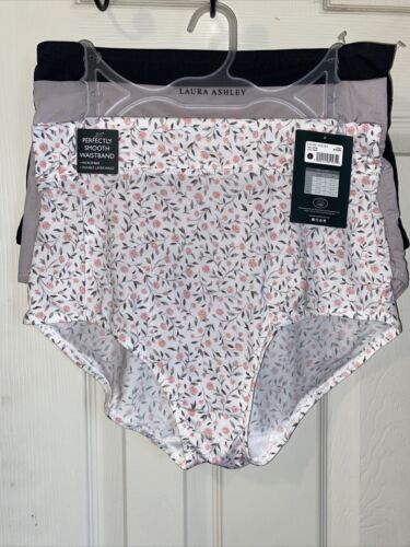 LAURA ASHLEY~3 Pack FIT PANTIES~MULTICOLOR~ STYLE # LS7056~ALL SIZES~GREAT FIT!