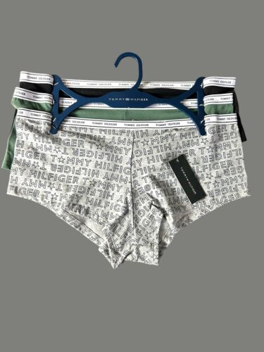 Tommy Hilfiger 3pcs~Cotton Briefs Logo Boy-shorts Sz. L~Multicolor~GREAT FIT!