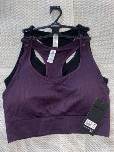 90 Degree By Reflex High Perform. Full Support Sport  Bra Set-Two XLarge MSRP$58