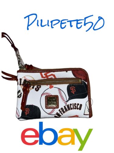 Dooney & Bourke MLB San Francisco Giants Wristlet Zip Around WNGGI0320-MSRP $138