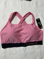 Under Armour Women's Threadborne Heathered Sports Bra Pink/Black Heather 1XL