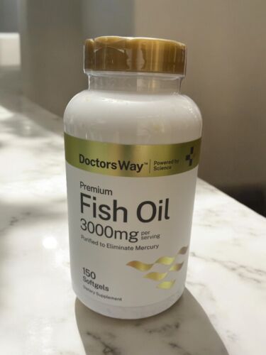 Fish Oil 3000mg | 150 Softgels | Premium Omega 3 Supplement | by Doctor's Way