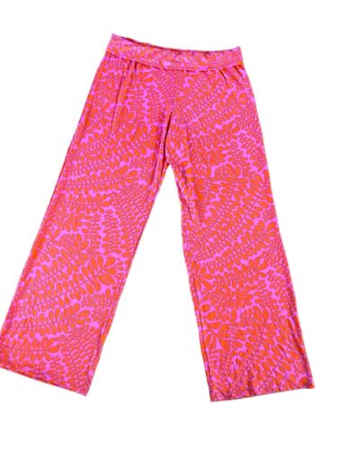 Trina Turk Bal Harbour Roll On CoverUp Pants XL Bicolor Floral NWT~MSRP$168~CHIC