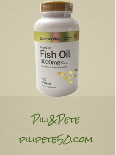 Fish Oil 3000mg | 150 Softgels | Premium Omega 3 Supplement | by Doctor's Way