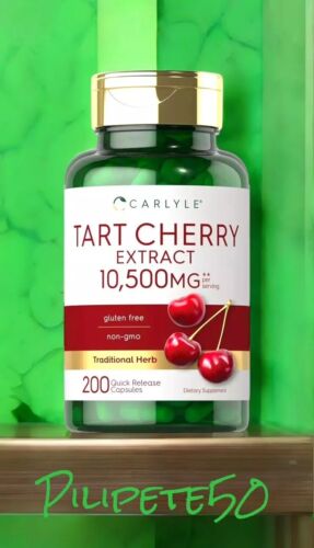 CARLYLE Tart Cherry 10,500 mg ~Gout Control~FACTORY SEALED~Exp. 04/27~Non GMO