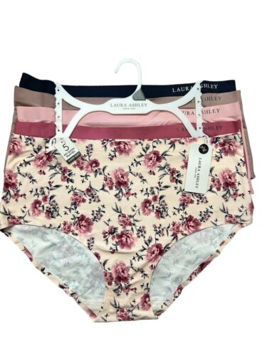 LAURA ASHLEY~5 Pack FIT PANTIES~MULTICOLOR~ STYLE # LS4063~ALL SIZES~GREAT FIT!