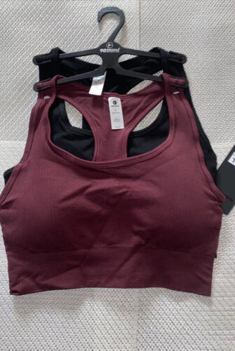 90 Degree By Reflex High Perform. Full Support Sport  Bra Set-Two XL MSRP$58