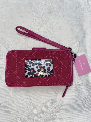 Vera Bradley RFID Smartphone Wristlet In Passion Pink MSRP $68