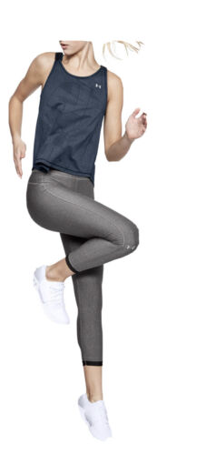 Under Armour Women’s HeatGear Leggings Heather Gray Extra Large New