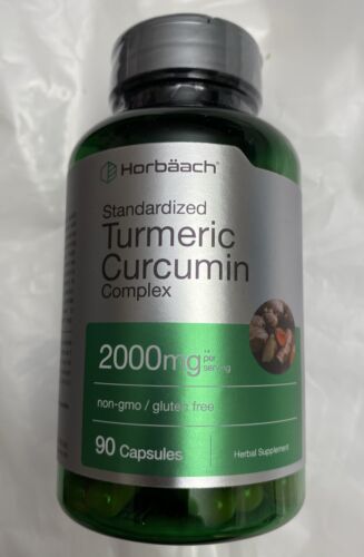 Turmeric Curcumin Complex 2000mg  HORBAACH 90 Capsules With Black Pepper