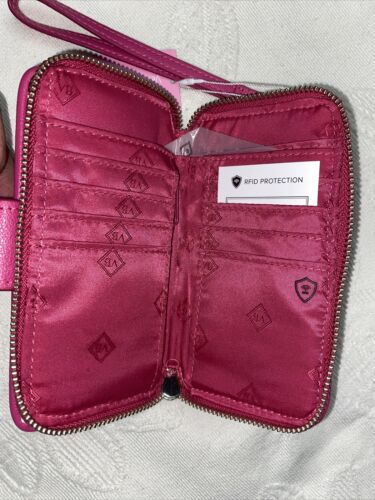 Vera Bradley RFID Smartphone Wristlet In Passion Pink MSRP $68