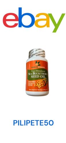 Seabuck Wonders Sea Buckthorn 1000 mg Oil-Omega 3, 6, & 9 Complete - 60 Softgels