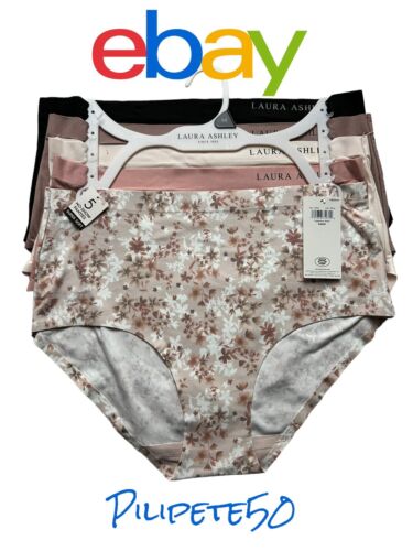 LAURA ASHLEY~5 Pack FIT PANTIES~MULTICOLOR~ STYLE # LS4063~ALL SIZES~GREAT FIT!