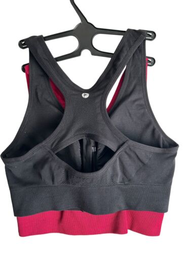 90 Degree By Reflex High Perform. Full Support Sport  Bra Set-Two Large MSRP$58