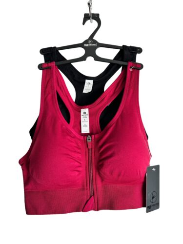 90 Degree By Reflex High Perform. Full Support Sport  Bra Set-Two Large MSRP$58