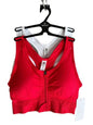 90 Degree By Reflex High Perform. RED/WHITE Full Sup.-Sport  Bra Set-Two Size. M