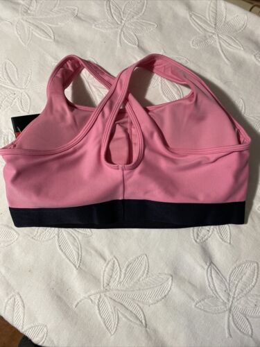 Under Armour Women's Threadborne Heathered Sports Bra Pink/Black Heather 1XL