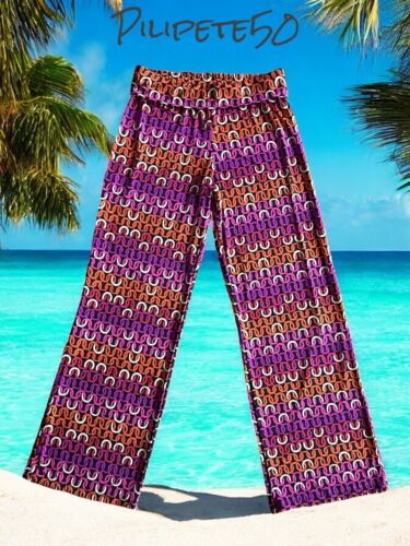 Trina Turk Swim & Spa Collection~On Cover Up Pants Medium Multicolor  NWT~CHIC!