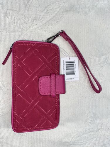 Vera Bradley RFID Smartphone Wristlet In Passion Pink MSRP $68