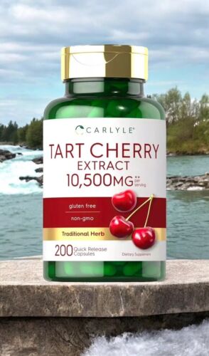 CARLYLE Tart Cherry 10,500 mg ~Gout Control~FACTORY SEALED~Exp. 04/27~Non GMO