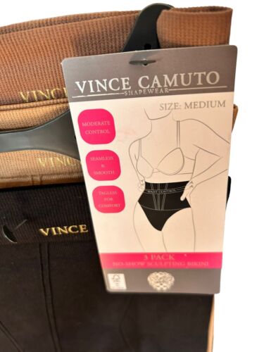 Vince Camuto No Show Sculpting Shaper Briefs~Multicolor~Size M. 3 pair GREAT FIT