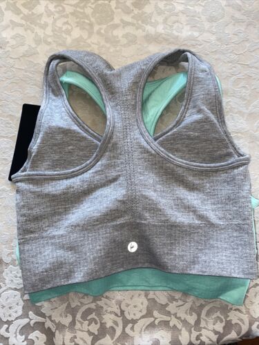 90 Degree By Reflex High Perform. Full Support Sport  Bra Set-Two MED MSRP$58