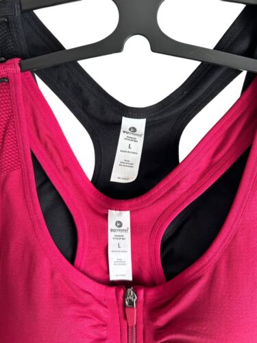 90 Degree By Reflex High Perform. Full Support Sport  Bra Set-Two Large MSRP$58