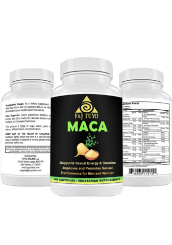 MACA ROOT 100% NATURAL ANDES Ancient Herbal For Sexual Energy & Stamina 90 Caps.