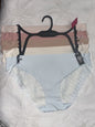 VINCE CAMUTO No Show BIKINI Panties LARGE Microfiber Lace Trim 5 Pack FANCY