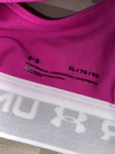 Under Armour Mid Crossback Sports Bra Women's Meteor Pink Sportswear Activewear