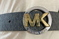 MICHAEL KORS BELT REVERSIBLE BLACK MK LOGO/BROWN TUTONE MK LOGO BUCKLE STYLE!!