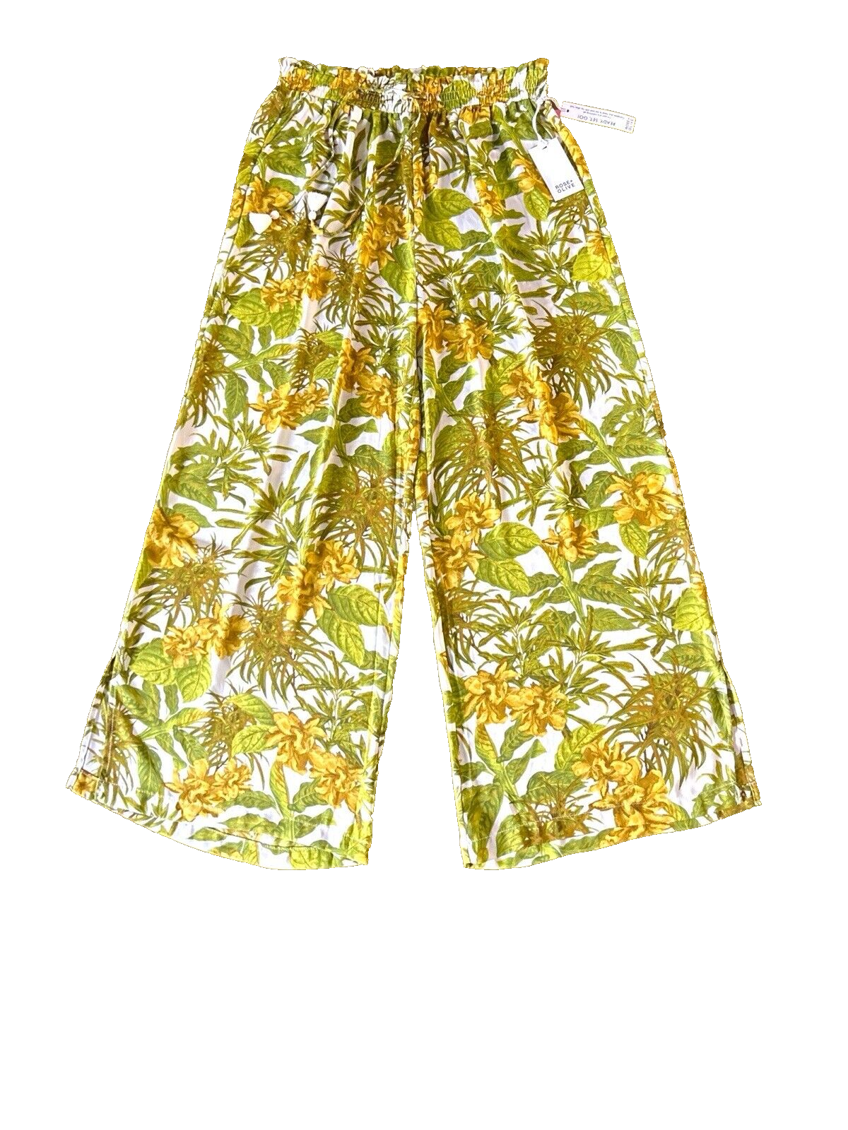 "Rose + Olive" Women’s Floral~ Multicolored Harem Pants~Size L~ NWT