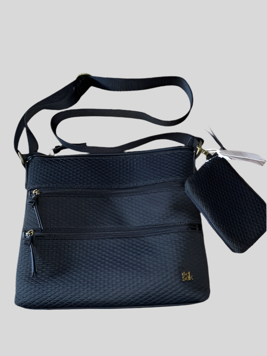 THE SAK OLVERA STYLE BLACK DI NEO Crossbody Bag Retails $88 NEW